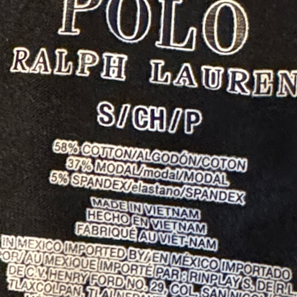 Polo by Ralph Lauren Black Tee with Multicolor Logo - Picture 8 of 10